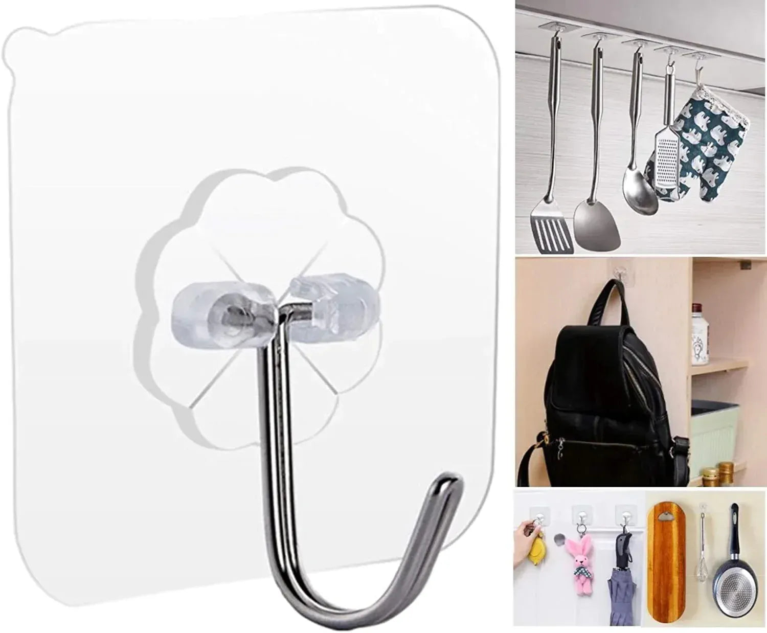 2 Wall Hooks Simple, Strong & Reliable